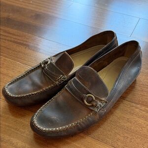 Frye Men's Brown Leather Loafers Size 12